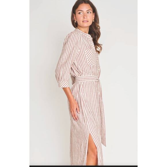 dRA Los Angeles Cassie Midi Dress in Sedona Stripe Large - Picture 3 of 14